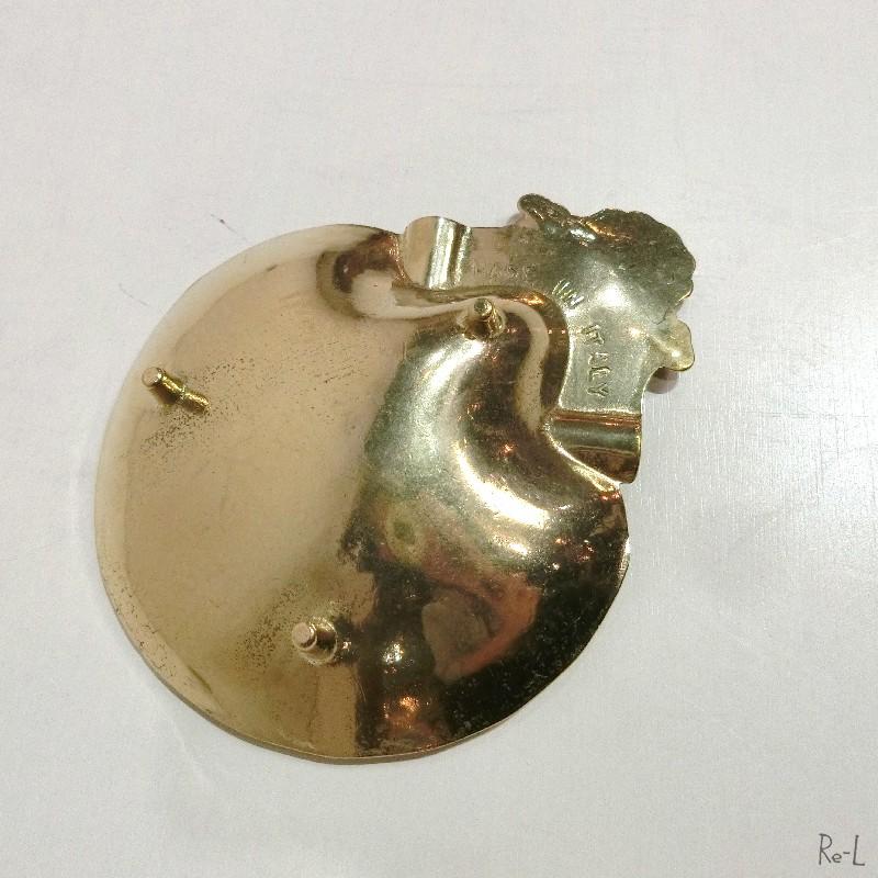 イタリア製 真鍮 シェル型 トレイ トレー 小物入れ 貝殻型 REFL.3210