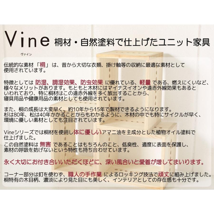 日本製 Vine ヴァイン 2L引き出しBOX （裏板付き） キューブ