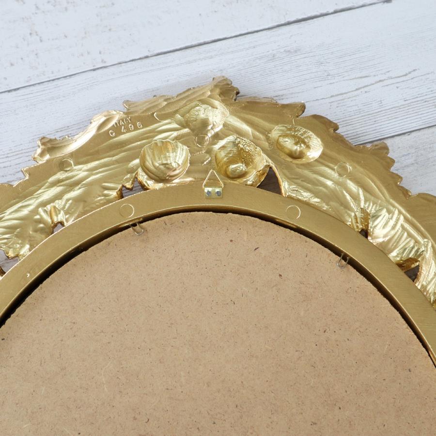 イタリア ミラー アイボリー ロココ フルーツ イサス C496