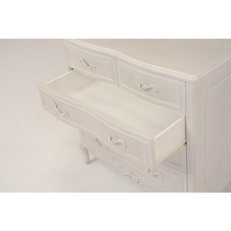 ハンプトンシリーズ チェスト（アンティークホワイト）RCH-1360AW