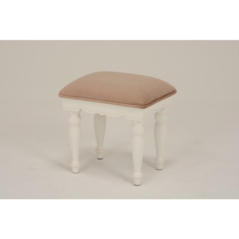 ドレッサーセット スツール付き アンティークホワイト