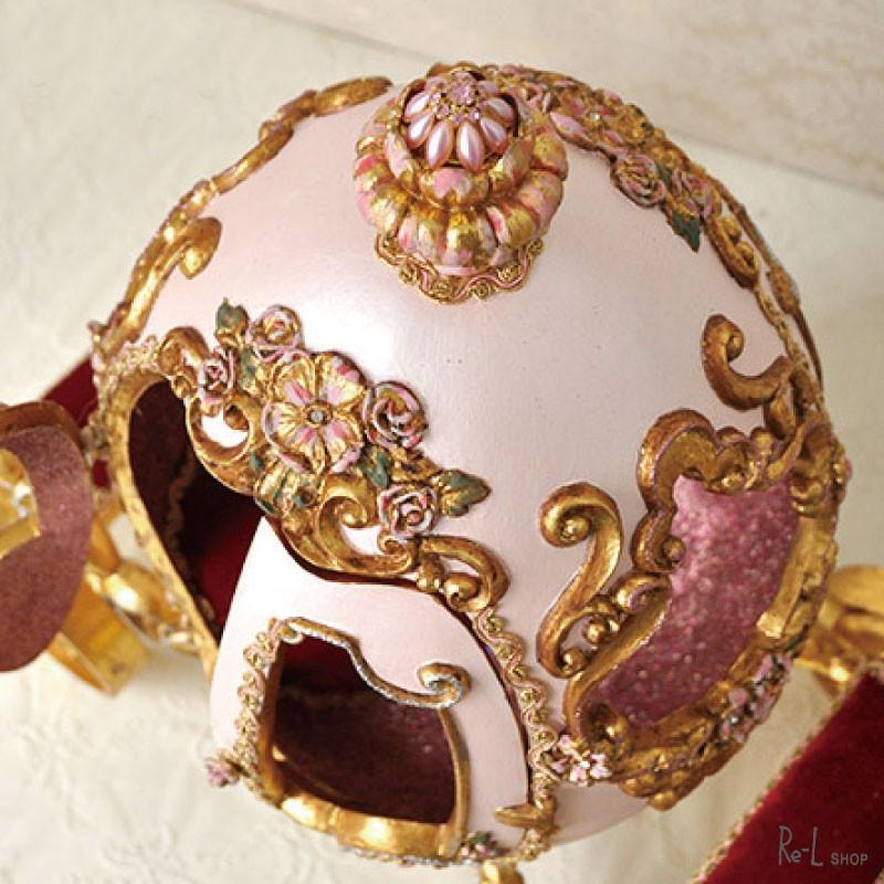 数量限定入荷 プリンセスエッグコーチオブジェ　KATHERINE'S COLLECTION キャサリンコレクション 　ロマンチックなコーチのオブジェ　置物 ピンク REKC130_3