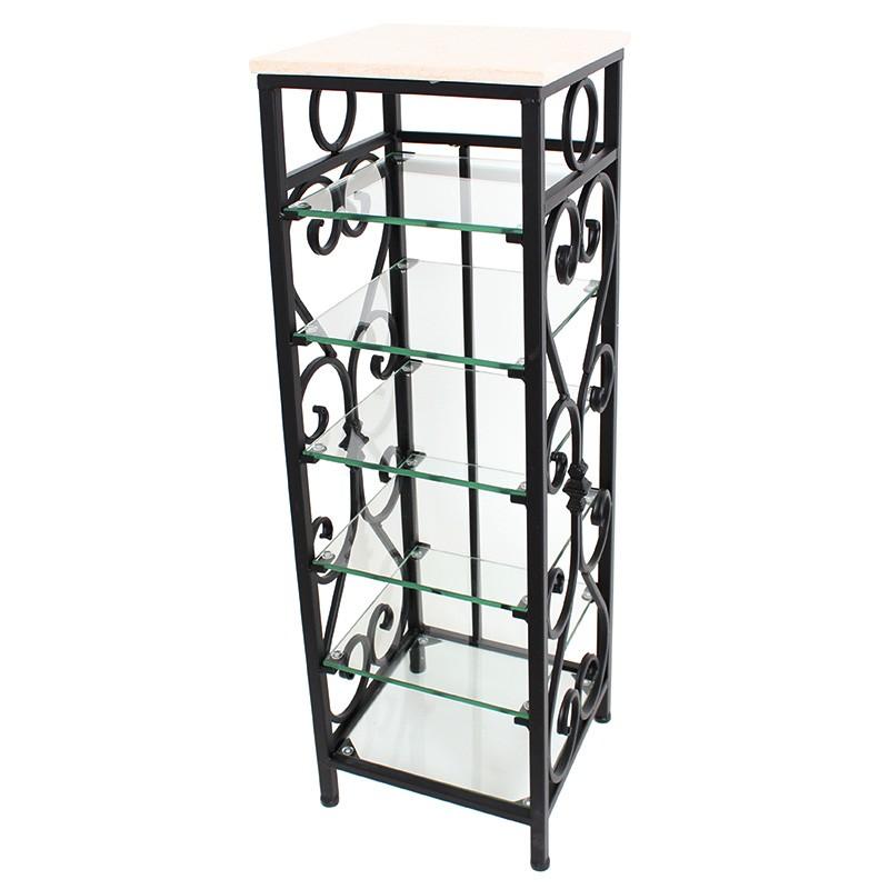 送料無料 天板大理石 アイアン スリッパラック Wrought Iron 収納