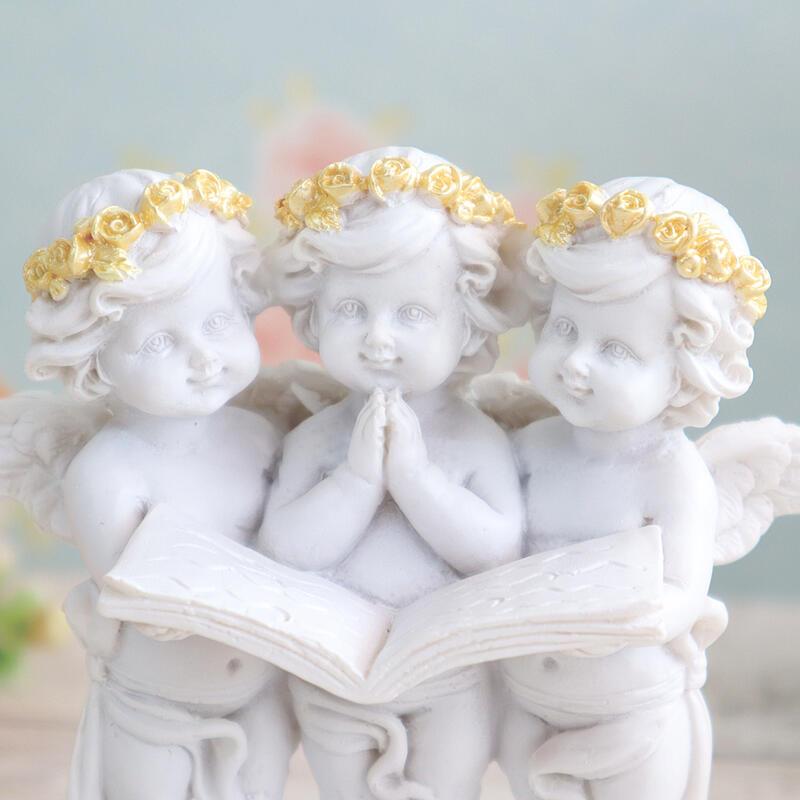 天使　陶器　エンジェル　蝶々　薔薇の草冠　レトロ imgrc0112728523.jpg