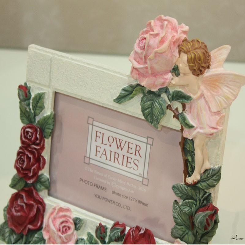 FLOWER FAIRIES フラワーフェアリーズ ハンドペイント　フォトフレーム　写真立て　ローズフェアリーREFF-02522｜re-l｜02