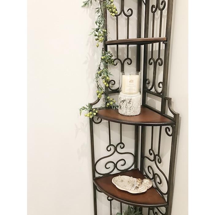 Iron Smith アイアン製 5段コーナーシェルフ おしゃれ インテリア