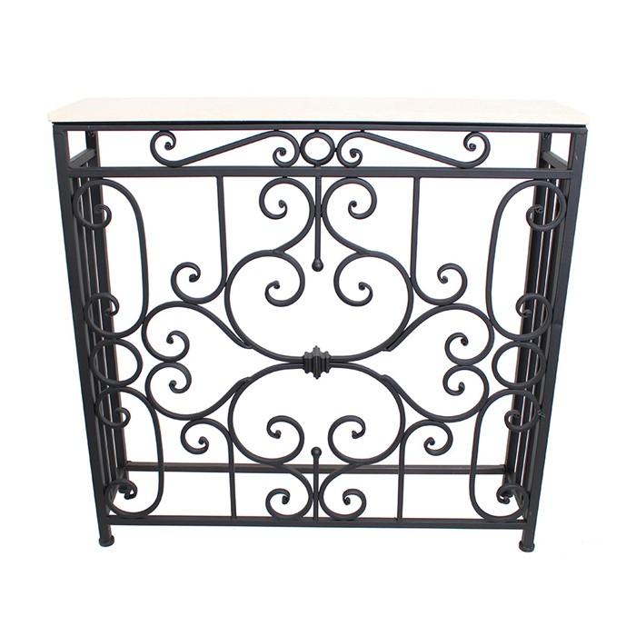 コンソールテーブルS ロートアイアン 大理石 レトロ アンティーク