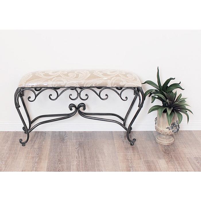 アイアンロングスツール（ファブリック）