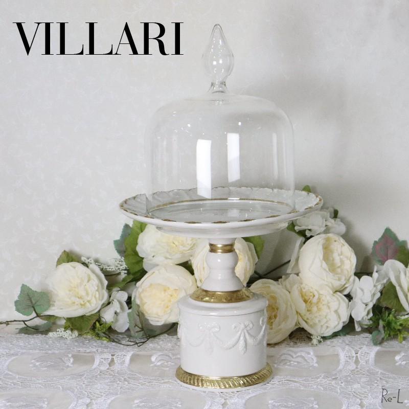 MADE IN ITALY】ホワイト陶器皿 三段式ケーキスタンド 2段のケーキ