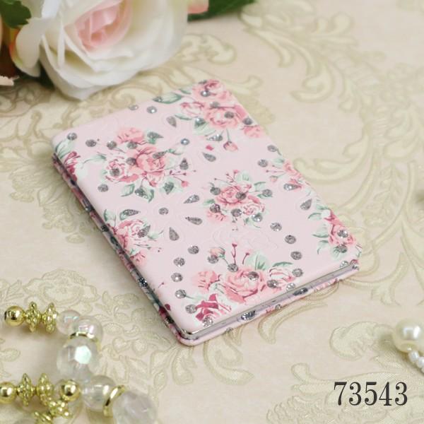 ローズコンパクトミラー レクタンタイプ 折りたたみ おしゃれ かわいい