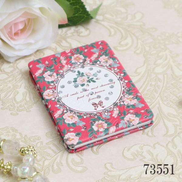 手鏡(ローズ)【ヴィンテージ】新品/未使用品 Ein（アイン） コンパクトミラー Ein/ローズモチーフ 両面 メイク