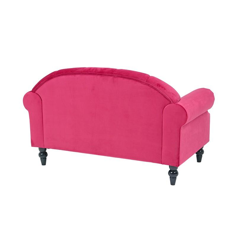 ルコ 2人掛けソファ 2色より選択 ピンク アイボリー ソファ チェア