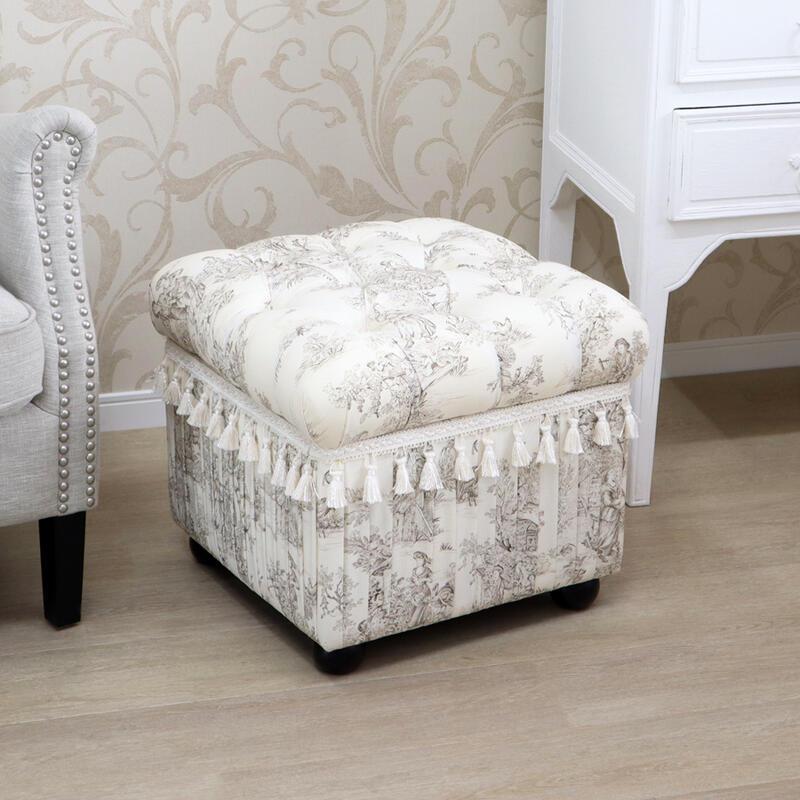 新品ジェニファーテイラー 収納スツール トワルドジュイ 送料無料