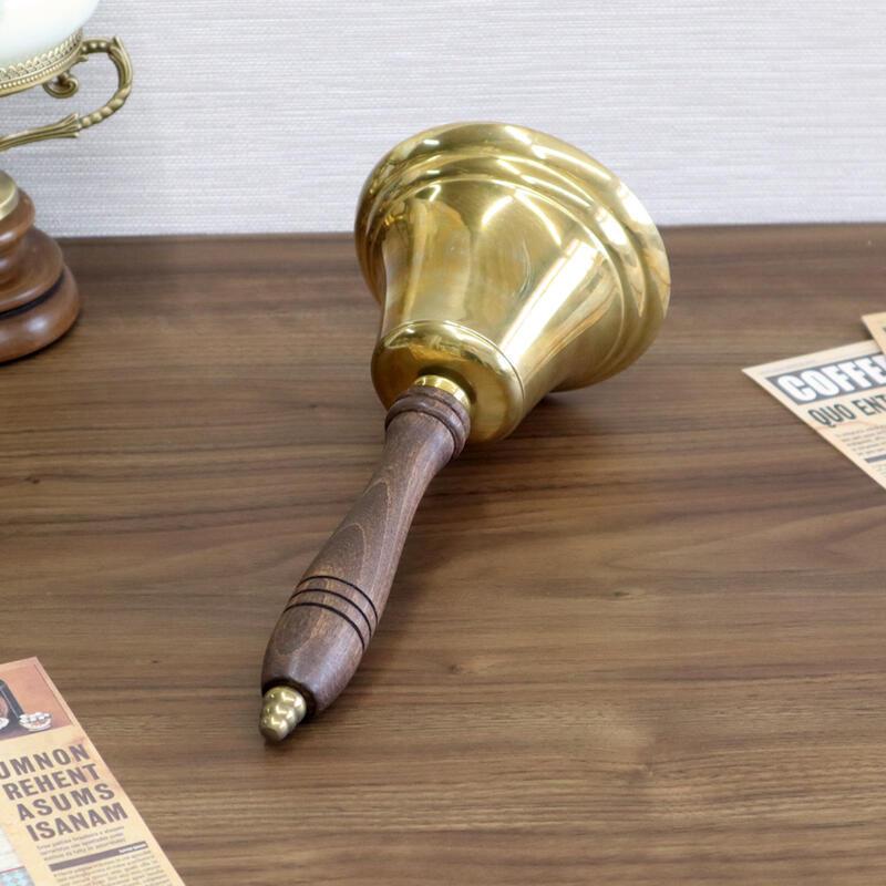 イタリア製 真鍮 ハンドベル Mサイズ クラシック アンティーク