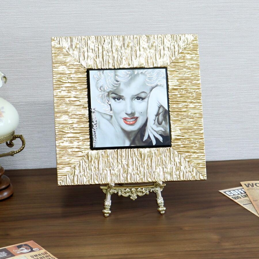 イタリア製 真鍮 イーゼル Sサイズ クラシック アンティーク ゴールド