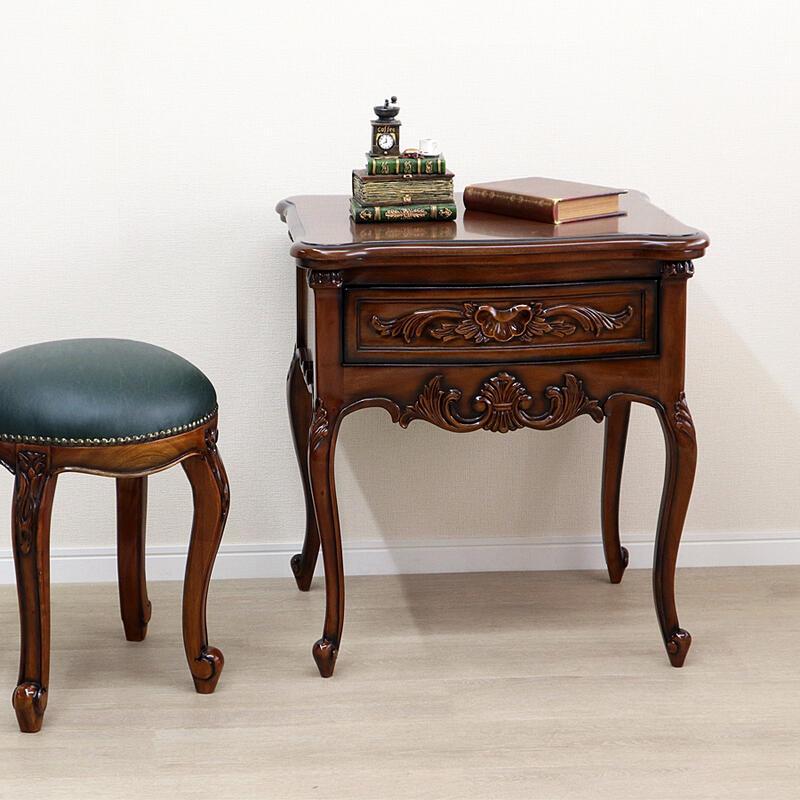 マホガニー サイドテーブル クラシック アンティーク シンプル