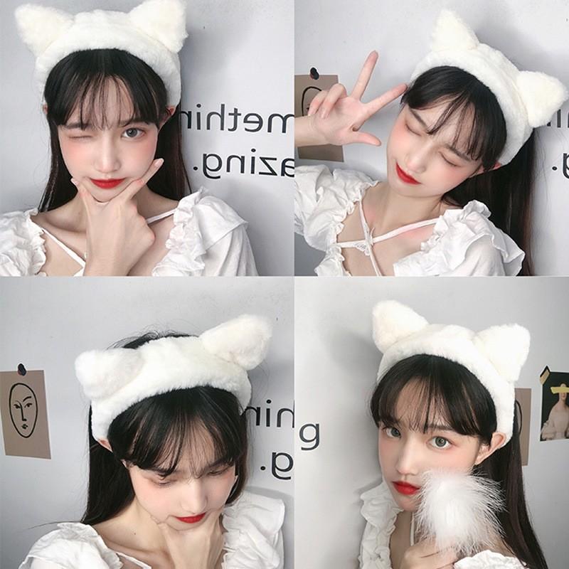 あいみょん　ぬいぐるみ　猫カチューシャ付き 楽天市場】ぬいぐるみ 猫 ピンクずきん 白猫 Lサイズ 大