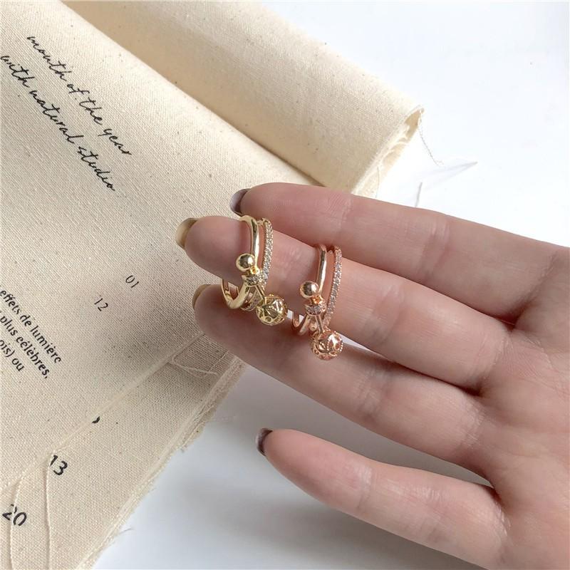 RUsty Thought ピンキーリング2個セット レディース 指輪 ピンキーリング アクセサリー ジュエリー 2連 透かし