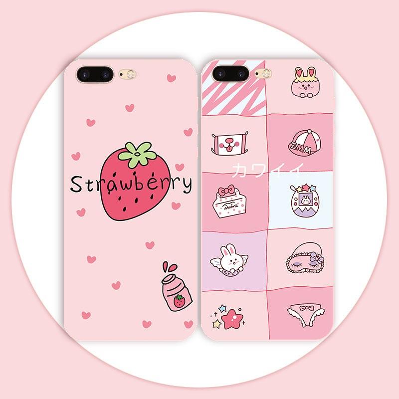 iPhone ケース アイフォン 11 カバー iPhone11pro iPhone8 スマホケース アイフォン XS XR 7 6s case 可愛い おしゃれ イチゴ 日本語 ピンク 女の子 ポップ｜re-lim｜04