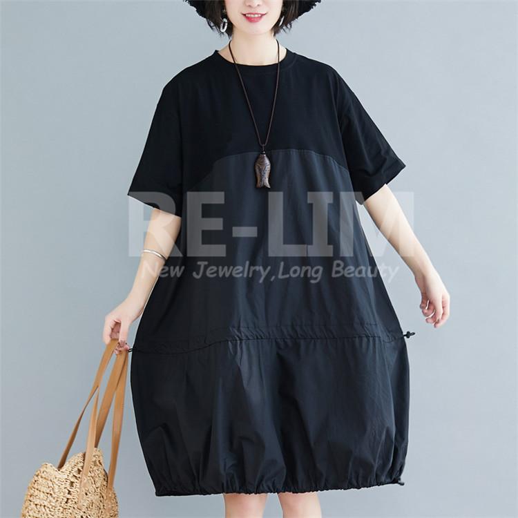 バルーンワンピース 新商品 ゆったり 大きいサイズ ショート丈 夏服 ゆったりデザイン バルーンスカート ワンカラー 豊富なサイズ カジュアルワンピース Rbqz Re Lim 通販 Yahoo ショッピング