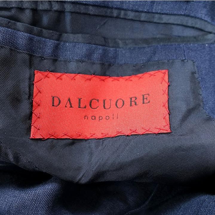ダルクオーレ DALCUORE リネン 100% テーラード ジャケット ブレザー