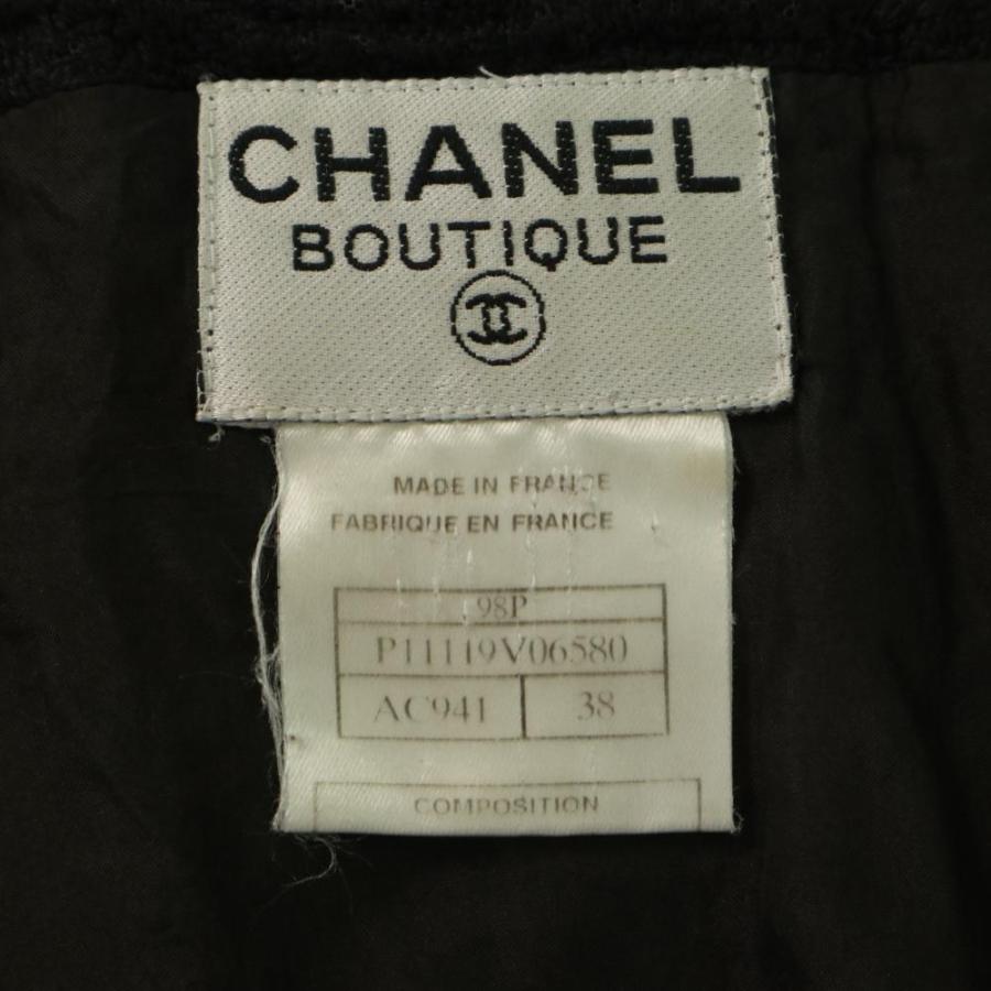 CHANEL（シャネル） 98P ヴィンテージ ノースリーブ ツイード ドレス 