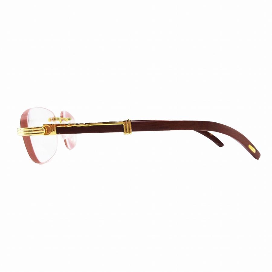 Cartier（カルティエ） ヴィンテージ レクタングル リムレス メガネ