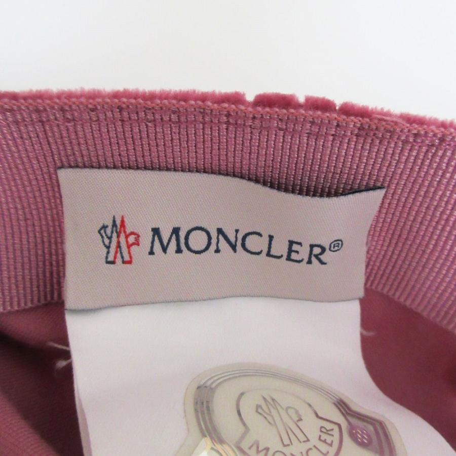 MONCLER（モンクレール） BERRETTO ロゴデザイン ベロアキャップ 帽子