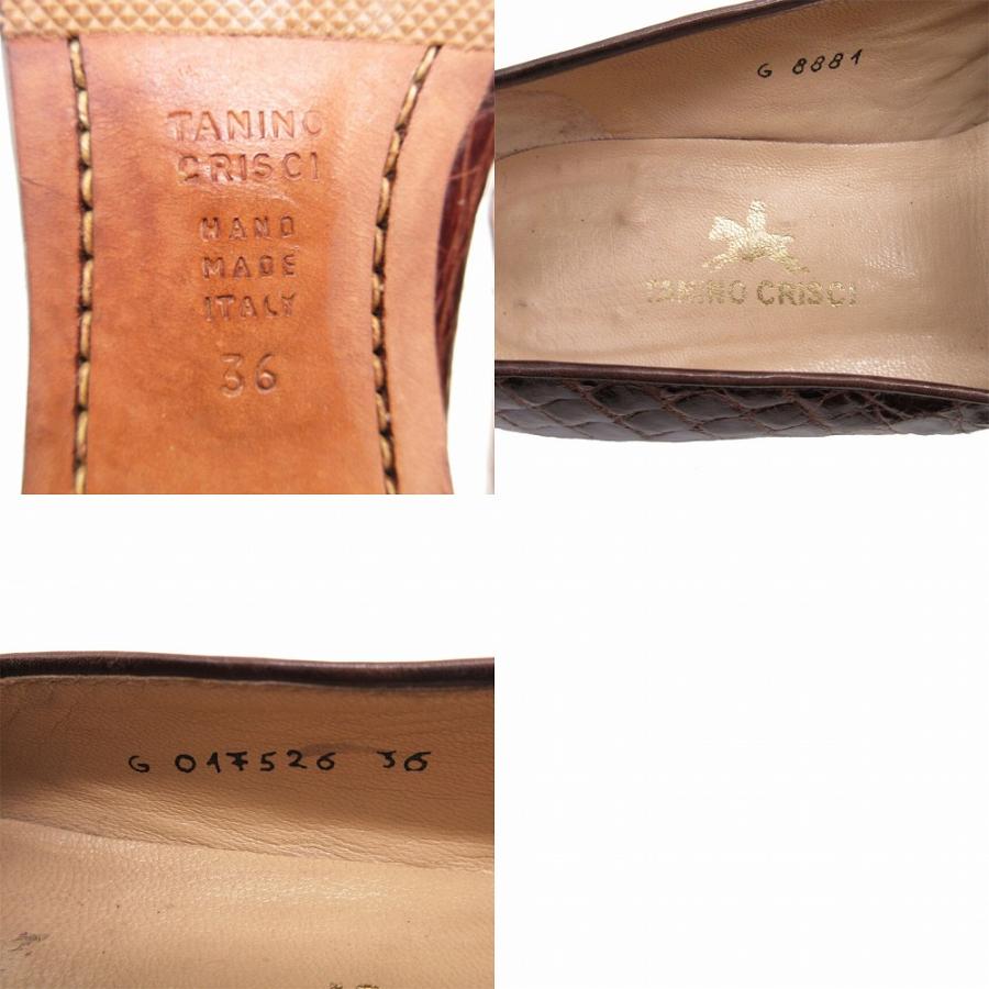 TANINO CRISCI タニノクリスチー クロコダイルレザー 本革 ローファー
