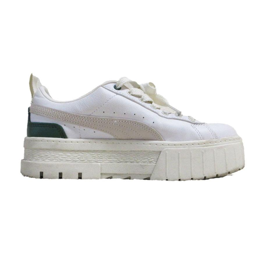 PUMA（プーマ） W MAYZE LTH メイズ レザー 381983 42WHT/VINE 厚底スニーカー サイズ22.5cm レディース ...