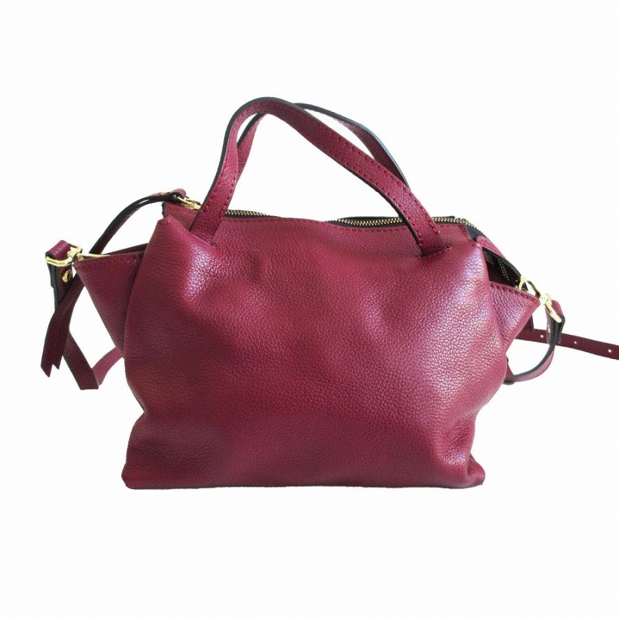 GIANNI CHIARINI ショルダーバッグ レッド 赤 ALIFA レザー GIANNI