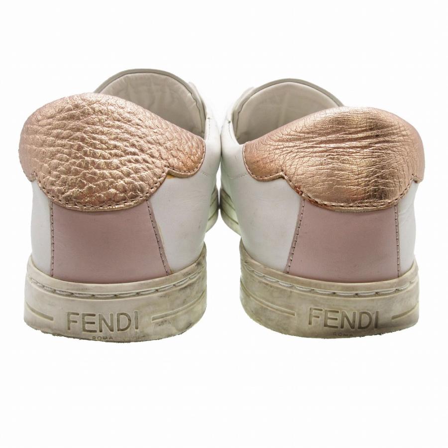 FENDI（フェンディ） レザー スタッズ スニーカー スリッポン シューズ 