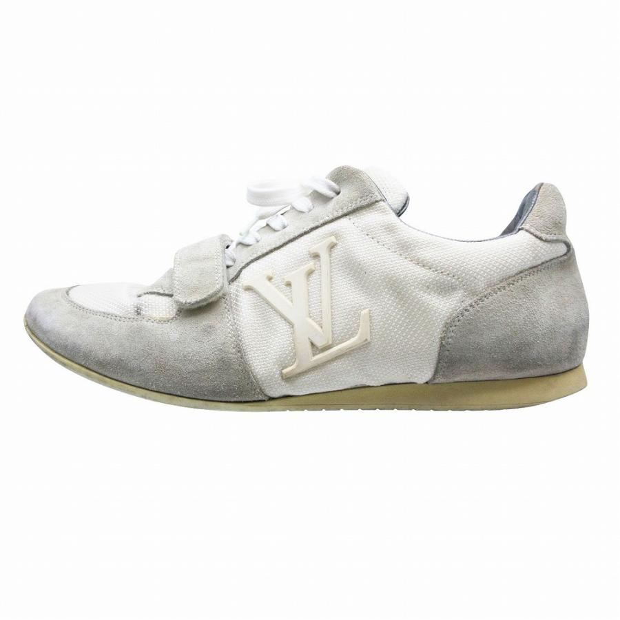 Louis Vuitton ホワイト ベルクロスニーカー LOUIS VUITTON（ルイ・ヴィトン） LVロゴ ベルクロ スニーカー