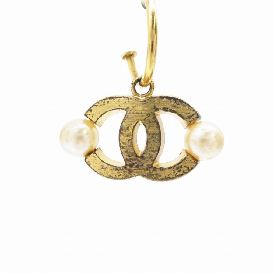最終価格　CHANEL シャネル ココマーク パール フープピアス CHANEL（シャネル） ヴィンテージ 02A パール ココマーク ピアス
