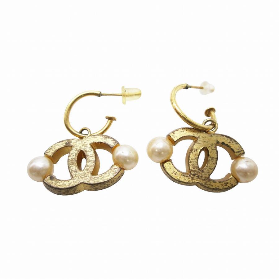 CHANEL シャネル ヴィンテージ ピアスパーツ チャーム 2個セット 02P CHANEL（シャネル） ヴィンテージ 02A パール ココマーク ピアス
