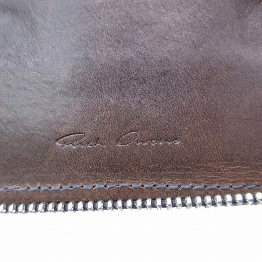 Rick Owens（リック・オウエンス） ステッチデザイン レザー ラウンド