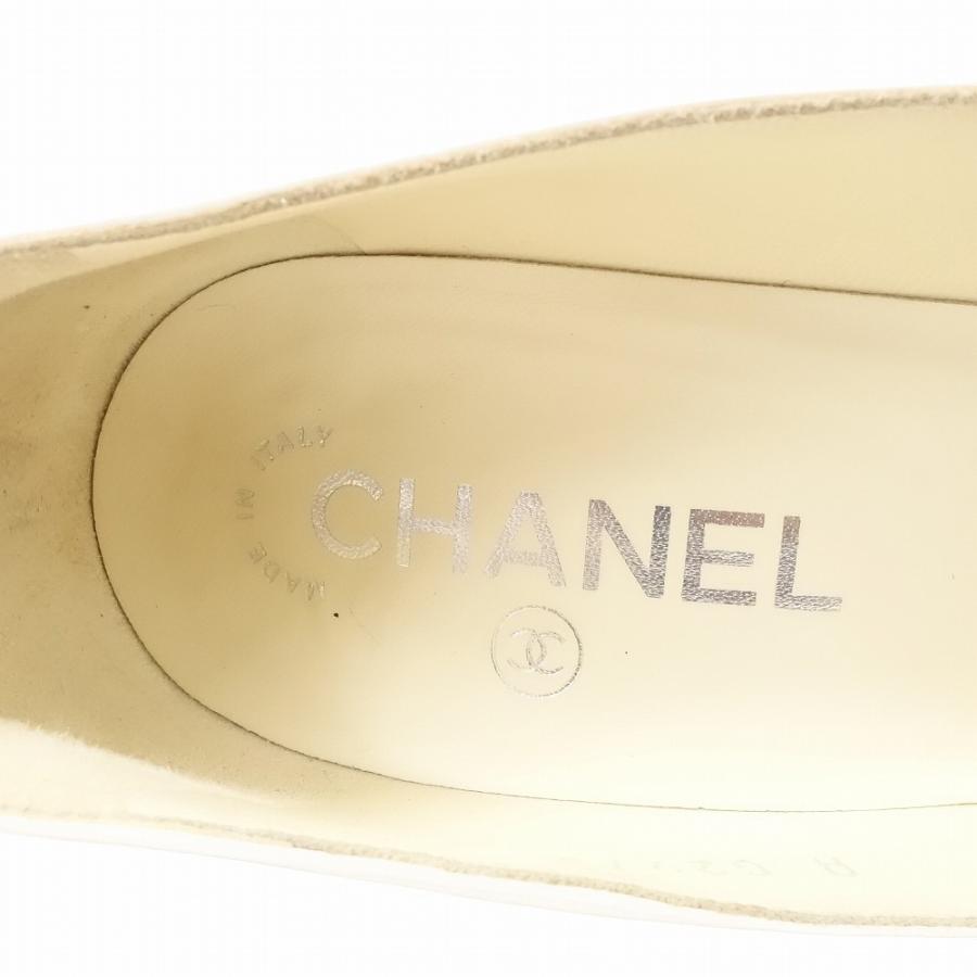 CHANEL（シャネル） バイカラー パンプス ポインテッドトゥ ノット