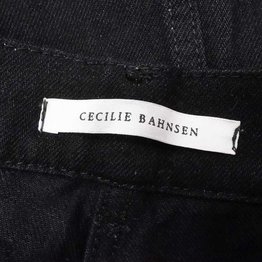 セシリーバンセン CECILIE BAHNSEN SIXTA TROUSER ブラック デニム