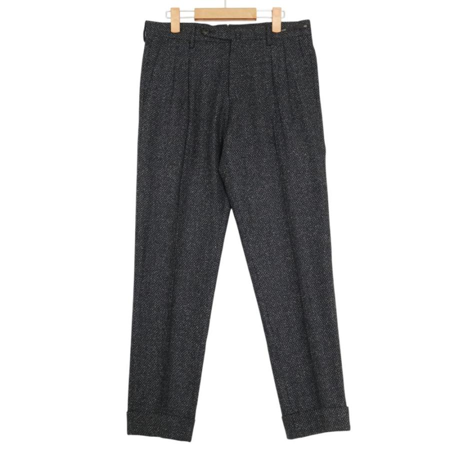 美品 PT01 ピーティゼロウーノ スラックス グレー トラベラー 52 PT01（ピーティーゼロウーノ） PT01 PREPPY FIT ツイード スラックス