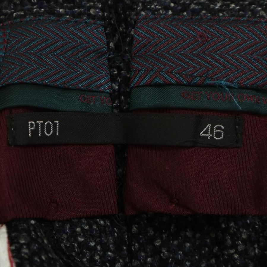 PT01（ピーティーゼロウーノ） PT01 PREPPY FIT ツイード スラックス