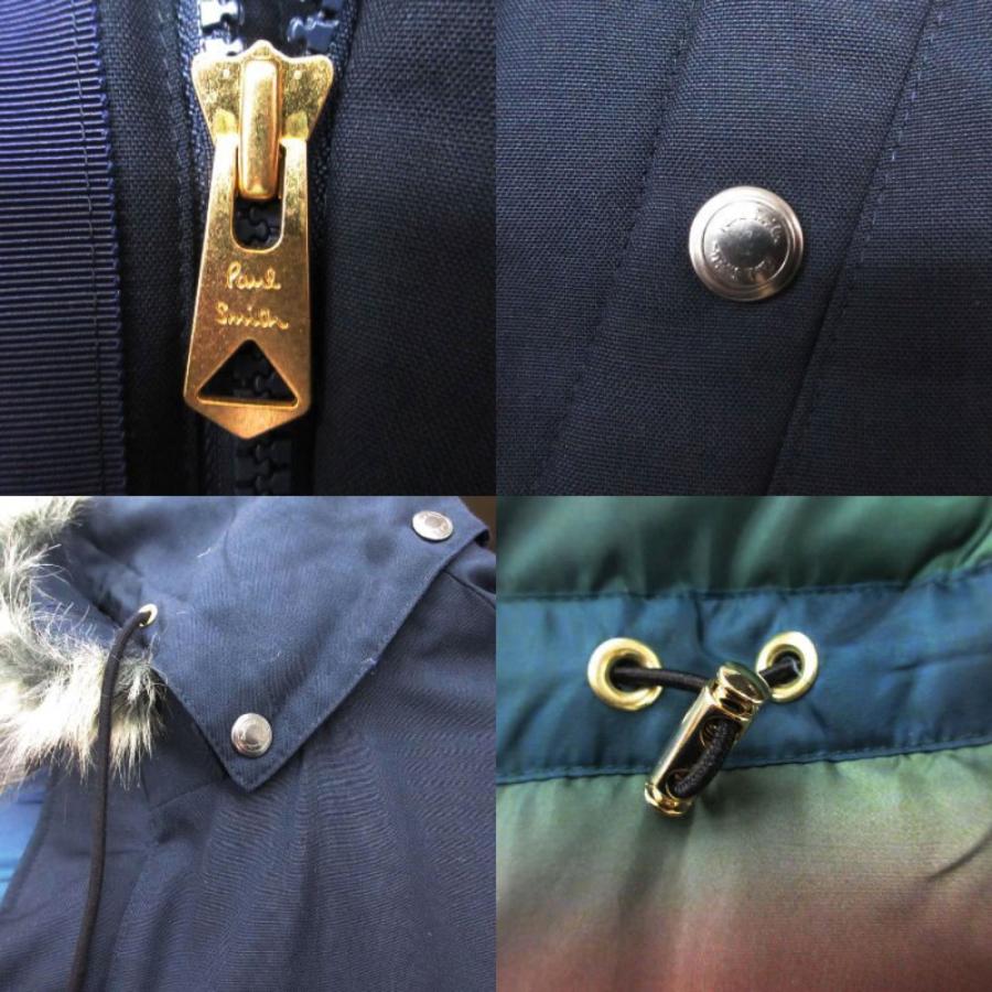 Paul Smith ポールスミス WOOL N3-B DOWN COAT ウール ダウン コート ミリタリー ジャケット M ネイビー メンズ 【中古】_6