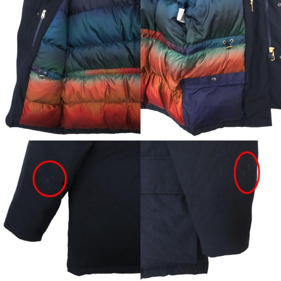 Paul Smith ポールスミス WOOL N3-B DOWN COAT ウール ダウン コート ミリタリー ジャケット M ネイビー メンズ 【中古】_8