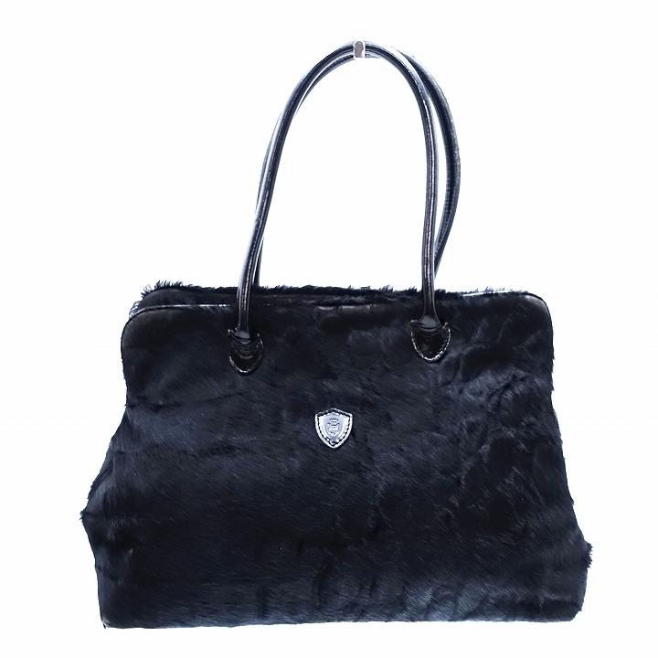 Felisi フェリージ 9867 ハラコ トート バッグ ハンド エナメル レザー  