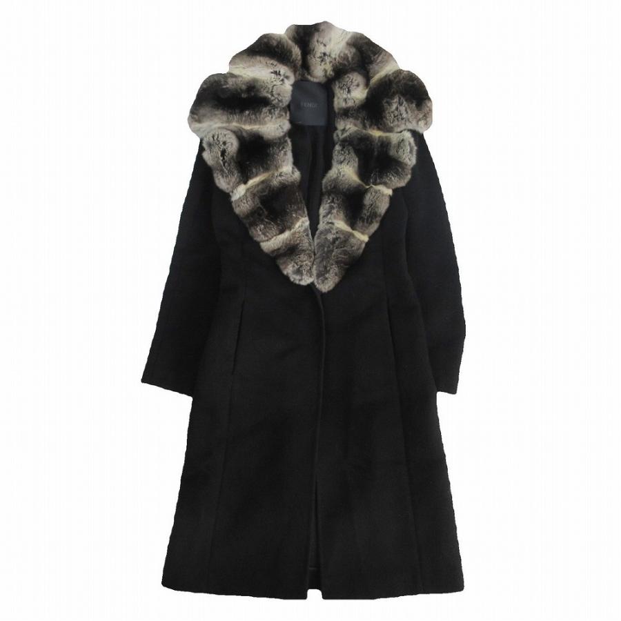 FENDI（フェンディ） カシミヤ100% チンチラファー 本毛皮 コート