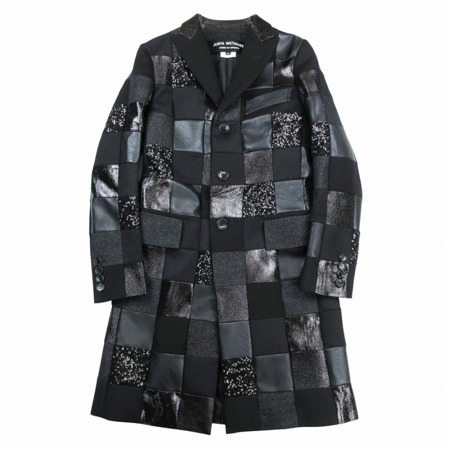 14aw ジュンヤワタナベ コムデギャルソン パッチワーク ポンチョ コート JUNYA WATANABE COMME des GARCONS COMMEdesGARCONS ジュンヤワタナベ