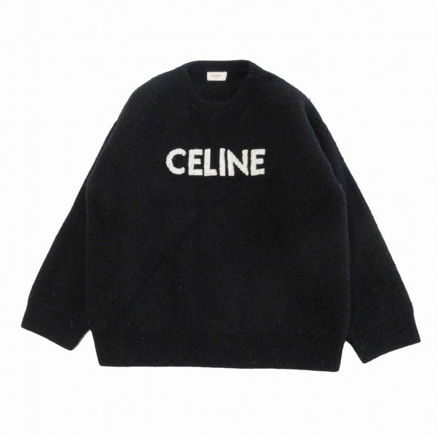 CELINE（セリーヌ） オーバーサイズ ロゴ クルーネックセーター 