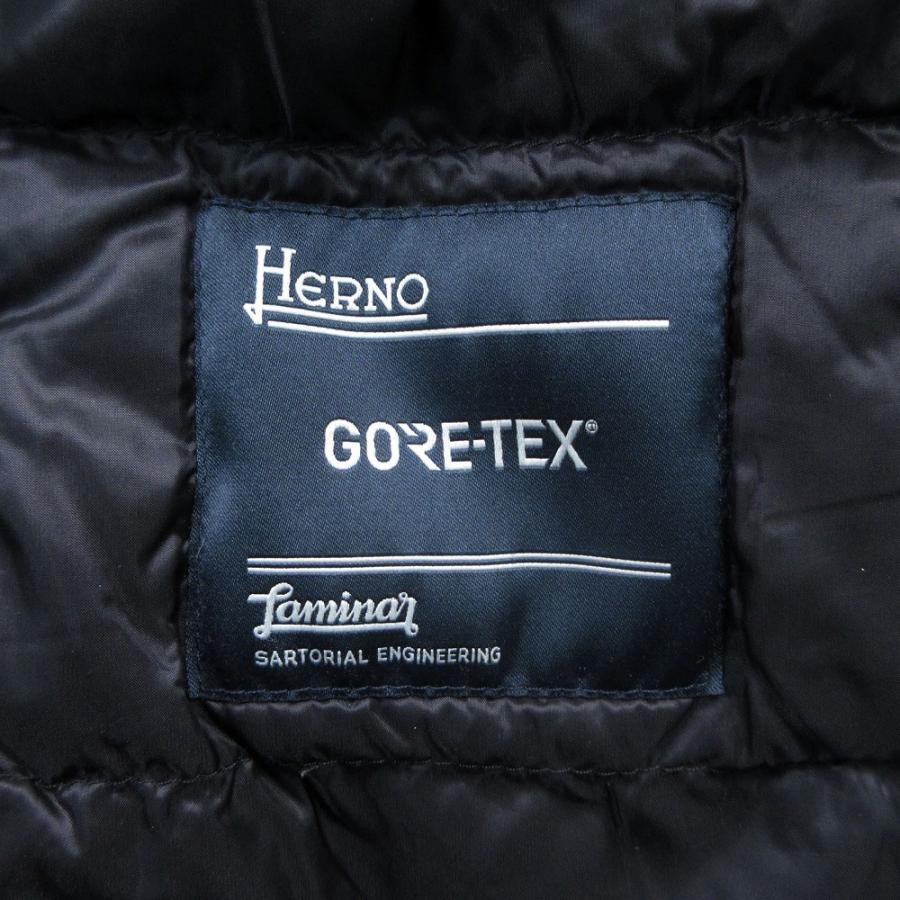 HERNO ヘルノ ラミナー ゴアテックス PIUMINO PARKA PI048DL 11121 ダウンコート アウター 38 S レディース ダークネイビー 【中古】_3