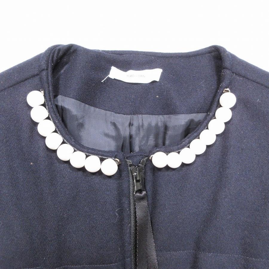 YOKO CHAN（ヨーコチャン） フレアパールパディングコート アウター