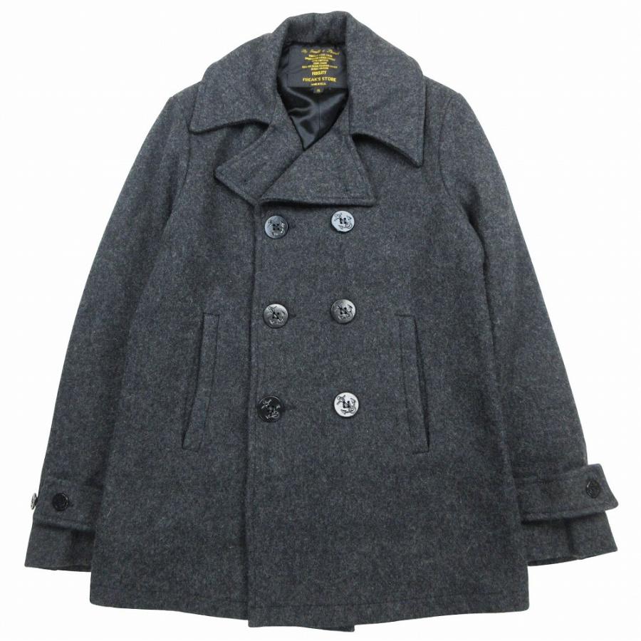 新品 FIDELITY フィデリティ ピーコート USA製 Black Ｌサイズ FIDELITY × FREAKS STORE フィデリティ フリークスストア USA製 P