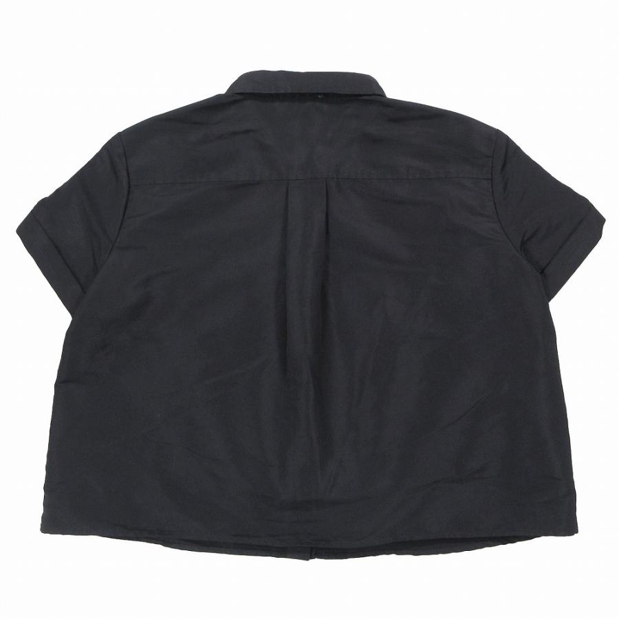 RED VALENTINO（レッドヴァレンティノ） サテン クロップド シャツ
